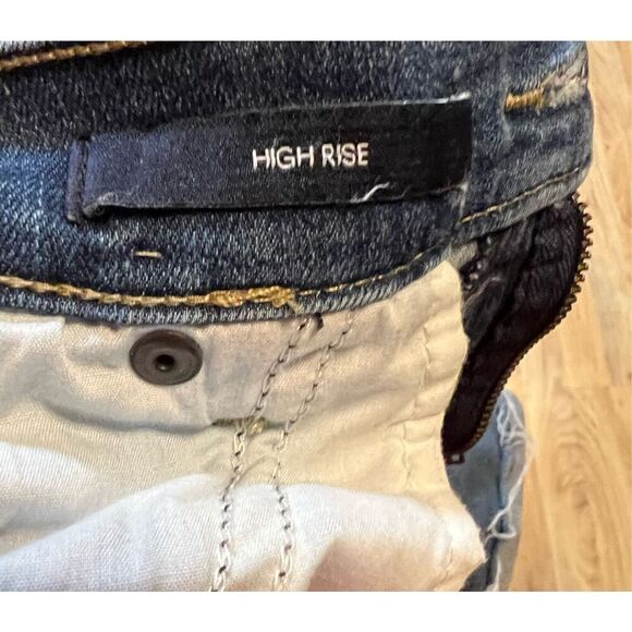 Calvin Klein Recycled Distressed Denim Cut Offs Shorts Size 12 - Picture 8 of 8